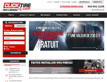 Tablet Screenshot of clicktire.com